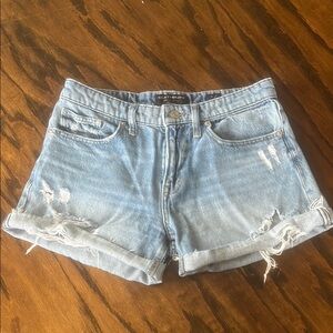 Lucky Brand Blue Jean Shorts Relaxed Fit Distressed